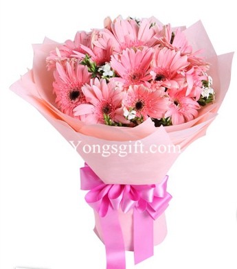All Pink Gerbera Collection to China