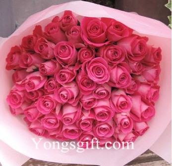 Stunning 50 Rose Bouquet to Japan