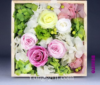 Fadelessly Squared Preserved Flower Gift Box Deluxe-OUT OF STOCK!