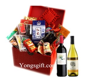 Holiday Wishes Chinese New Year Gift Hamper Wine Duet