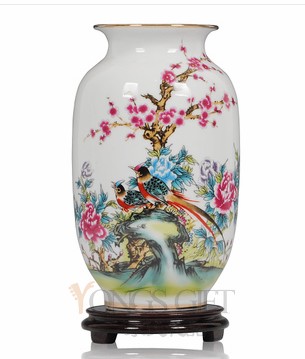 Colored Glaze Pottery Vase to China