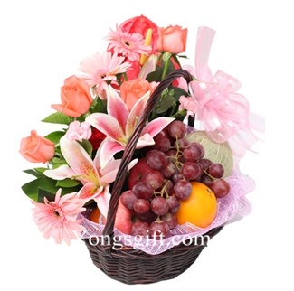 Flower and Fruits Basket