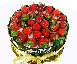 Chocolate Strawberry Cake to Indonesia