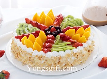 Fresh Fruit Gateau to Indonesia