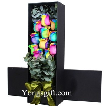 Import Precious Boxed Rainbow Rose to China