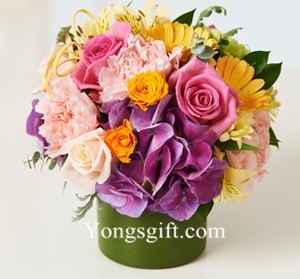 Fall Flower Pot to South Korea-Purple