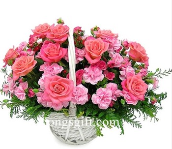 I Love My Mom Flower Basket to Japan