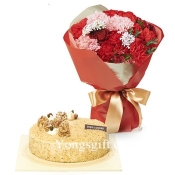 Carnation and Cake to South Korea-OUT OF STOCK!