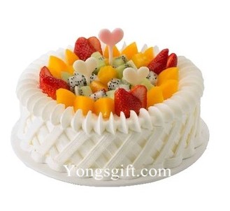  Cream and Fruits Cake to Taiwan 