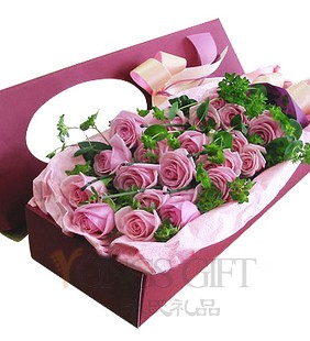 Purple Rose Gift Box to China