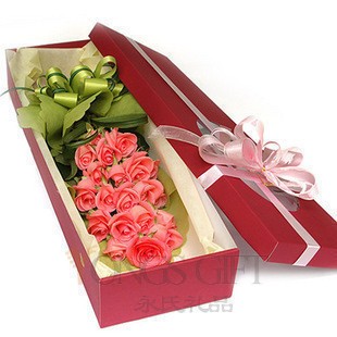 Romatic Pink Rose Box to China