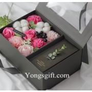 Mother’s Day Rose Carnation Soap Flower in Signature Box to Korea