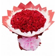 99 Deluxe Red Rose Bouquet to China