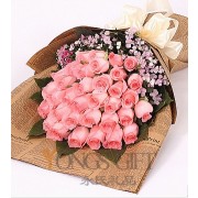 The Perfectly Pink Rose Bouquet to Taiwan