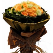 Rosa Champagne Bouquet to China