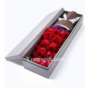 Long Stemmed Roses Gift Box Red 20 to Macau