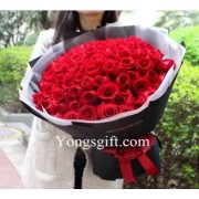 Ultimate Love 100 Red Rose Bouquet to Indonesia
