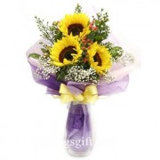 Sunflower Bouquet to Indonesia