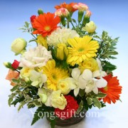 Seasonal Mixture Flower Basket to Japan