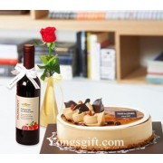 Gourmet Mocha Cake with Fruit Wine to South Korea-OUT OF STOCK