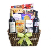 Elegant Extravaganza Wine Duo Gift Basket 